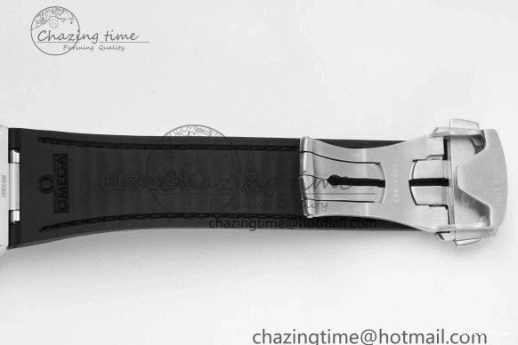 0403 GoAnywhere Constellation Black Ceramic SS 8F 1:1 Best Edition White Textured Dial on Black Gummy Strap A 7803